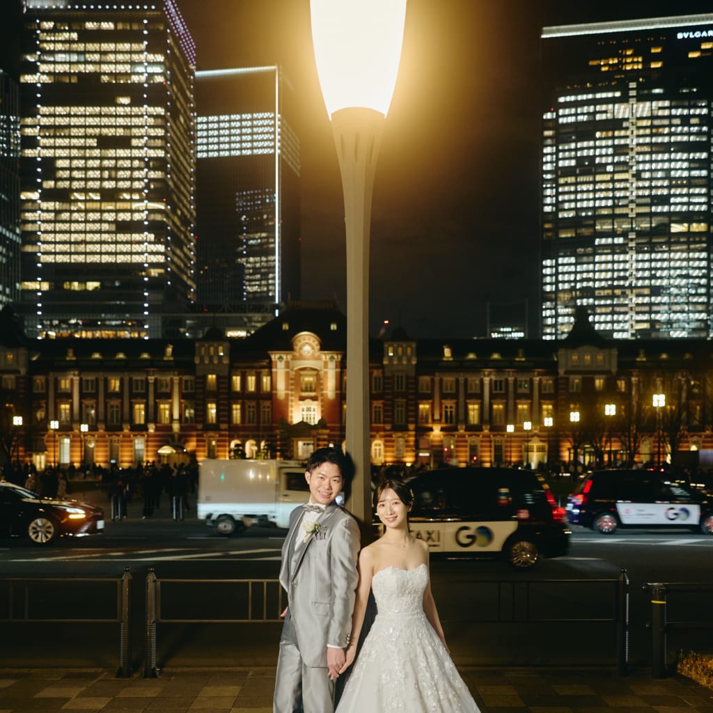 イルミネーションと東京駅