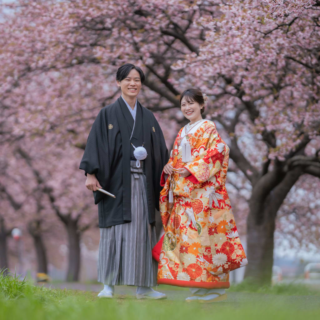 新川千本桜,桜,河津桜,ウエディング,和装-4