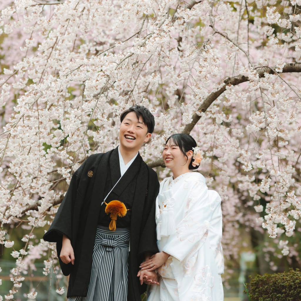 大仙公園で2着撮影 | デコルテフォトグラフィー | 前撮り・フォトウェディング