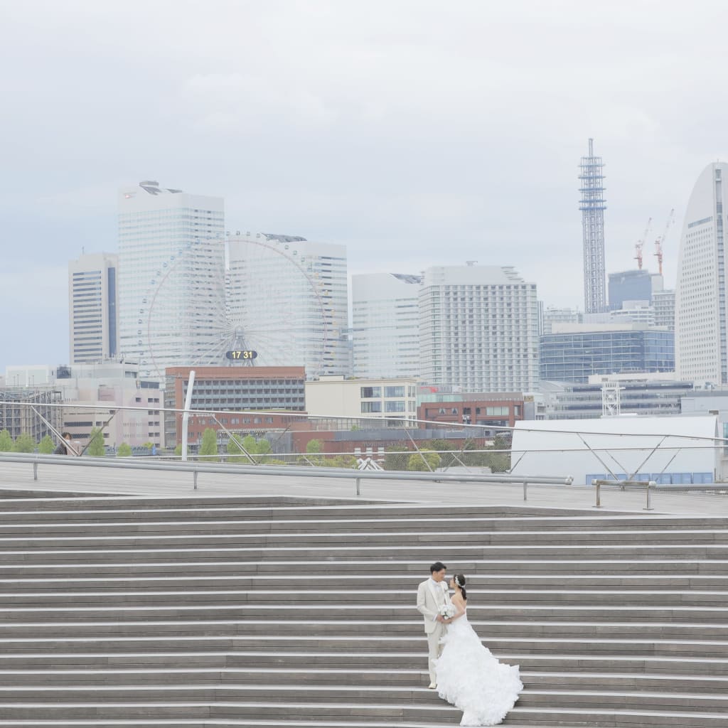 大桟橋ロケーション | デコルテフォトグラフィー | 前撮り・フォトウェディング