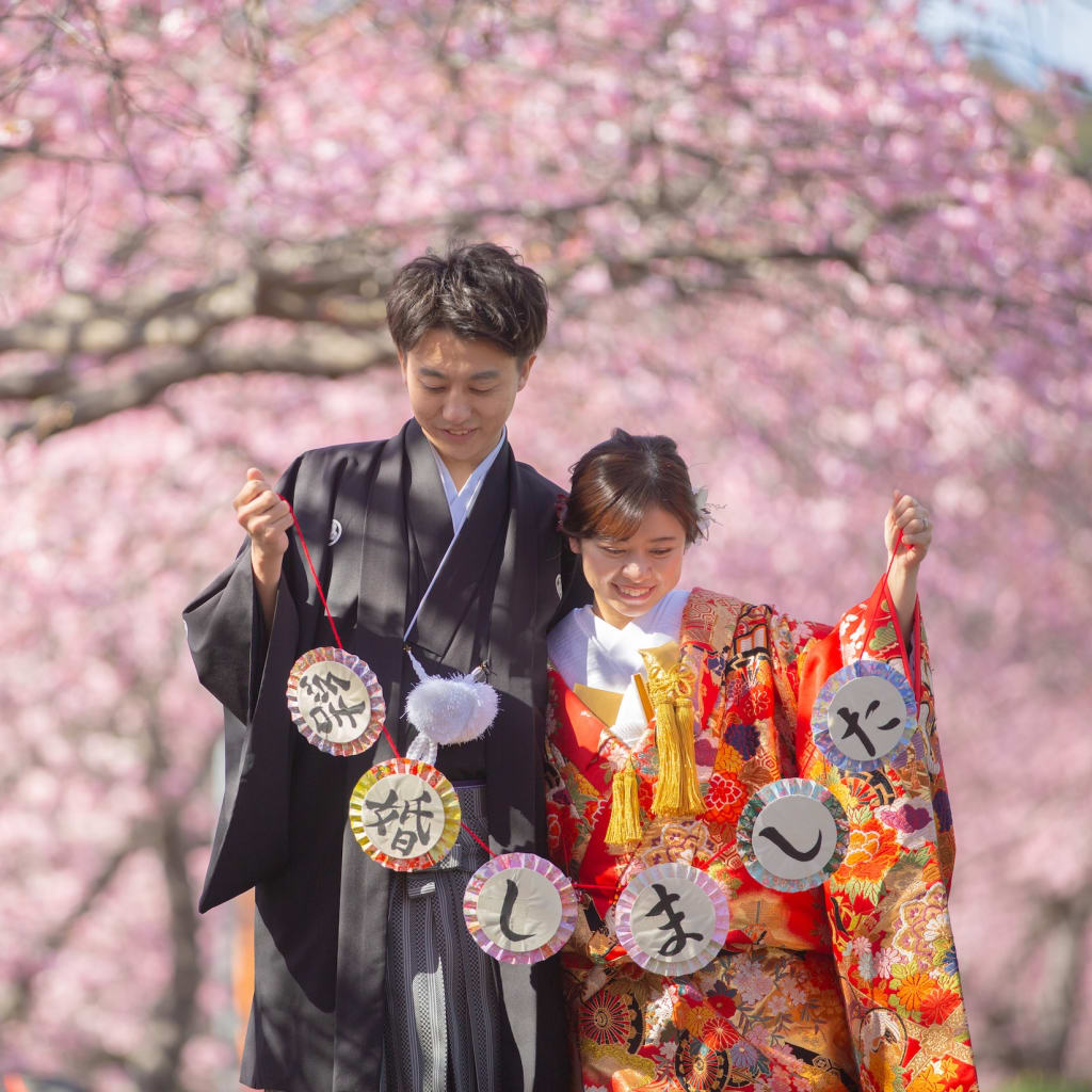 河津で桜と一緒に🌸 | デコルテフォトグラフィー | 前撮り・フォトウェディング