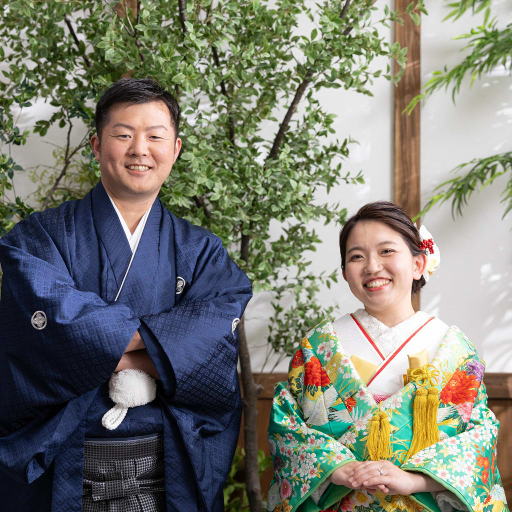 和装2着の屋内庭園撮影！ | デコルテフォトグラフィー | 前撮り・フォトウェディング