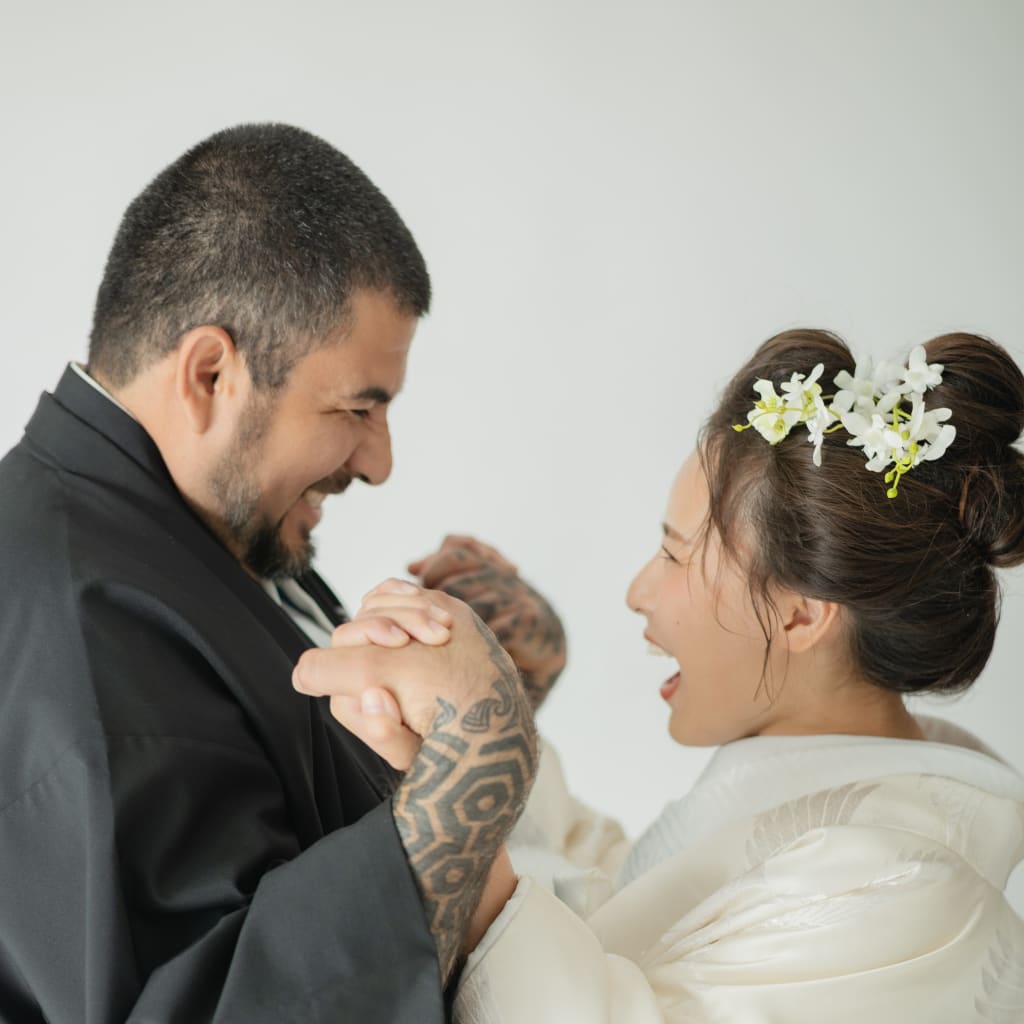 日本髪xシンプルスタジオ | デコルテフォトグラフィー | 前撮り・フォトウェディング