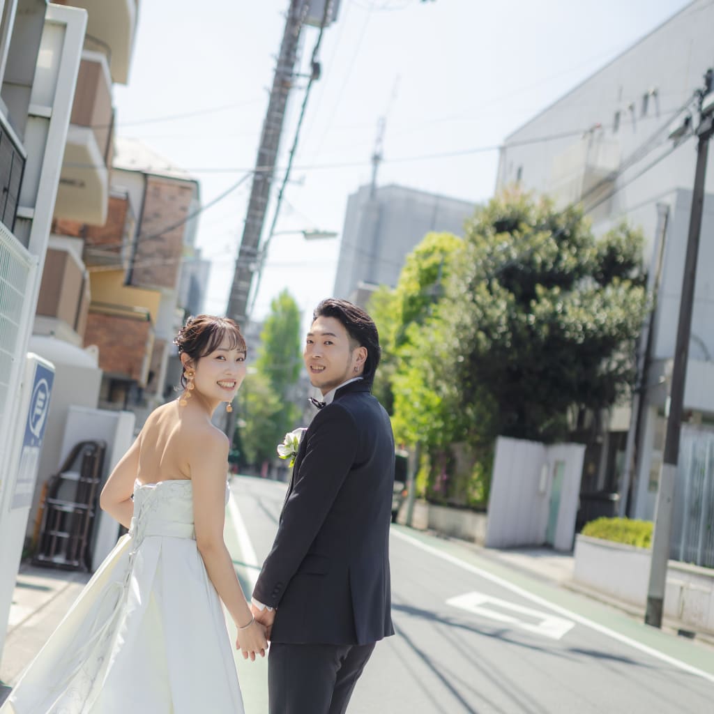 【思い出の街にて残す婚礼写真】
