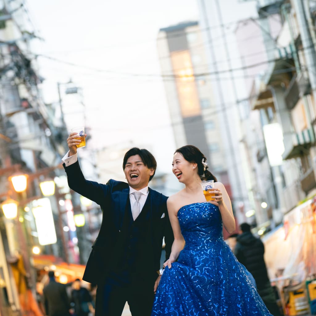 浅草で自由気ままに！ | デコルテフォトグラフィー | 前撮り・フォトウェディング