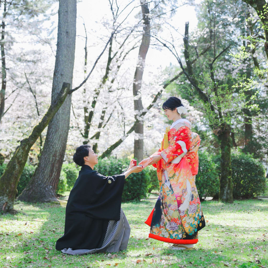 名古屋城桜ロケーション | デコルテフォトグラフィー | 前撮り・フォトウェディング