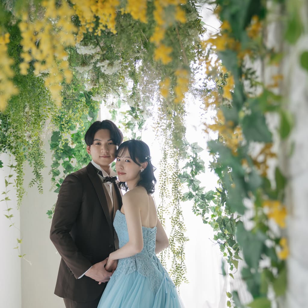 屋内庭園＋ハウススタジオ | デコルテフォトグラフィー | 前撮り・フォトウェディング