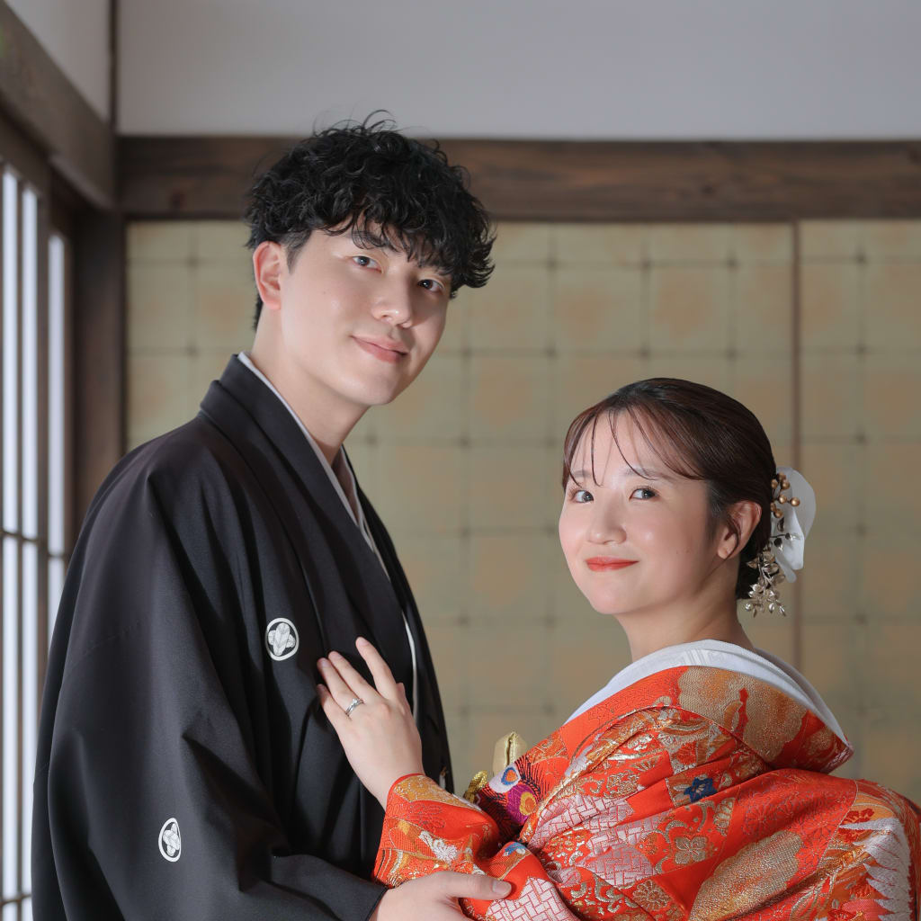 屋内庭園スタジオで残す和装前撮り撮影！