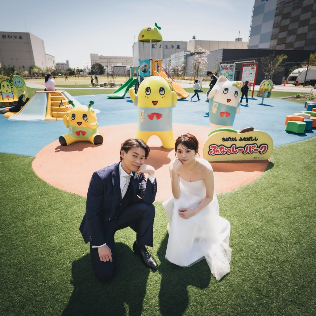 スタジオと近所の公園で | スタジオAN 福岡 | 前撮り・フォトウェディング