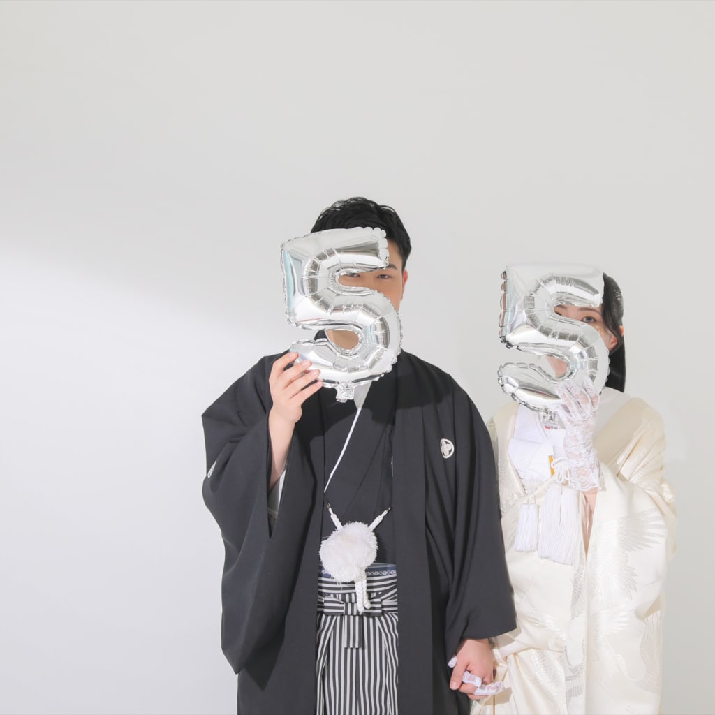 5のバルーンと和装フォト！