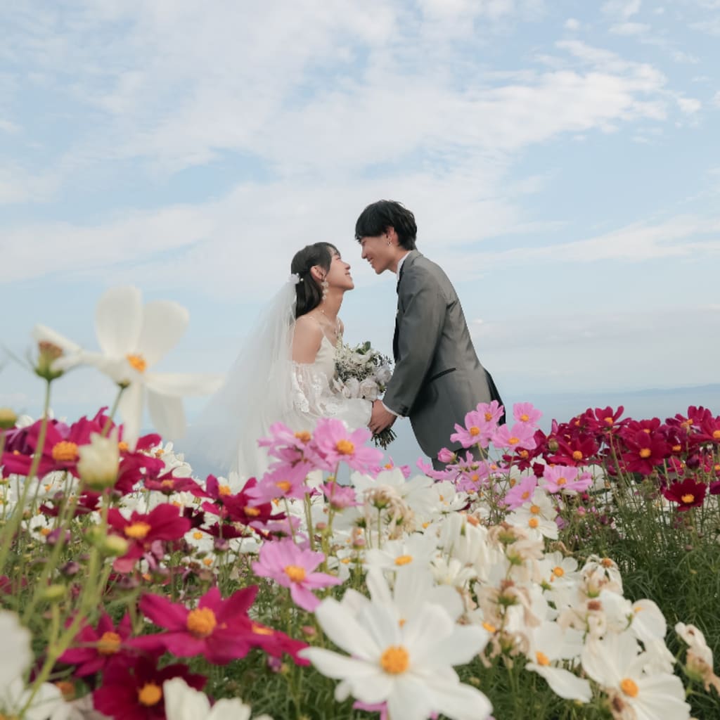 花さじきでの撮影🌷 | デコルテフォトグラフィー | 前撮り・フォトウェディング