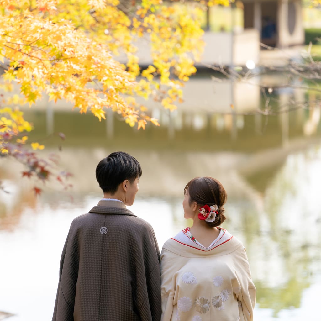紅葉×和装ロケーション！ | デコルテフォトグラフィー | 前撮り・フォトウェディング