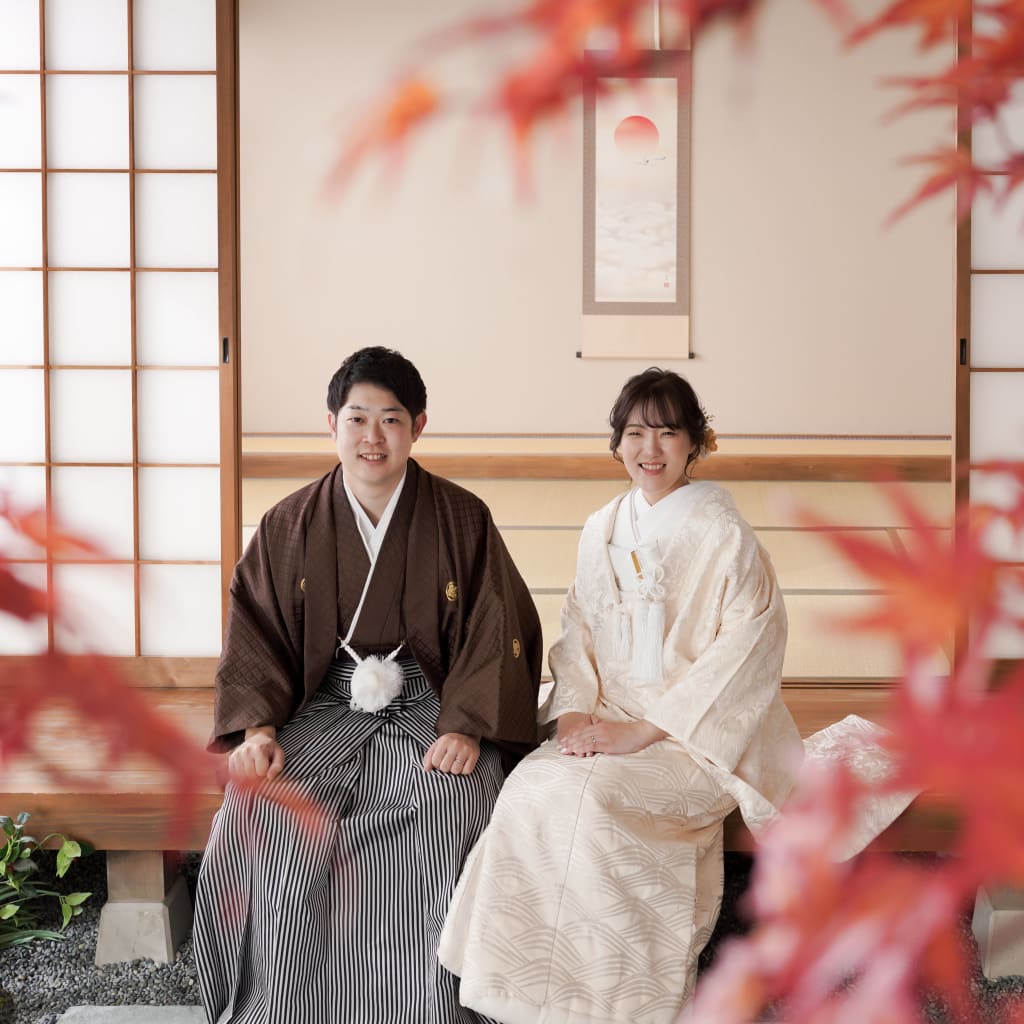 屋内庭園スタジオでお2人らしく。 | デコルテフォトグラフィー | 前撮り・フォトウェディング