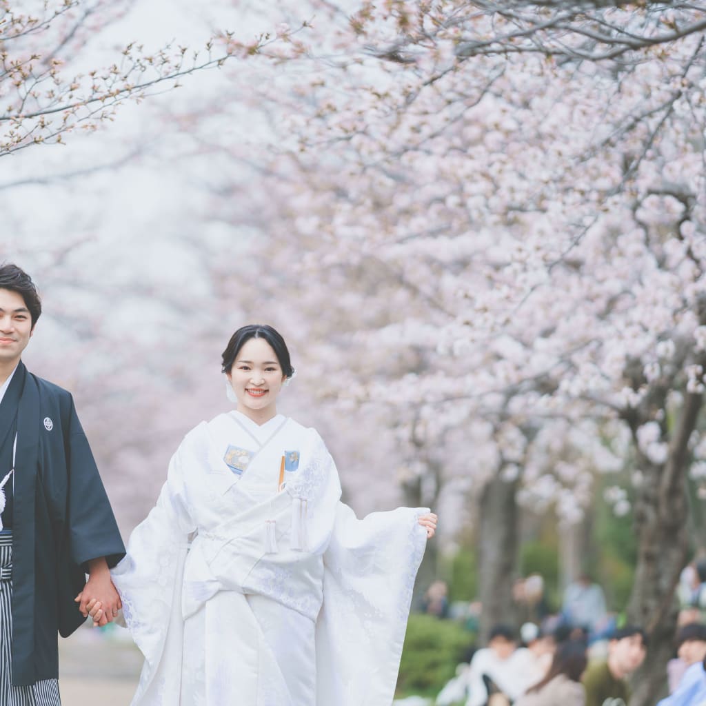 【和装】大阪城公園ロケーション | デコルテフォトグラフィー | 前撮り・フォトウェディング