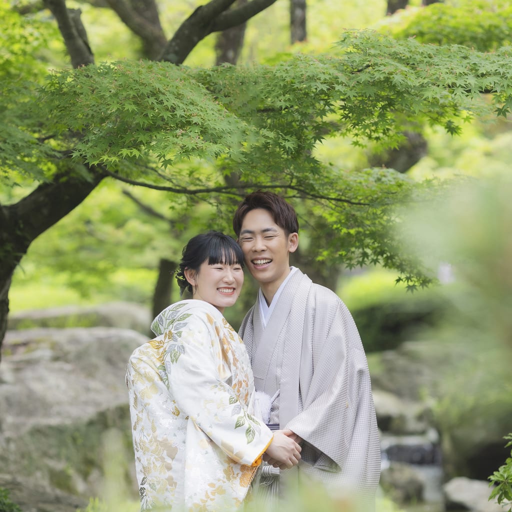 大濠日本庭園 新緑 | デコルテフォトグラフィー | 前撮り・フォトウェディング