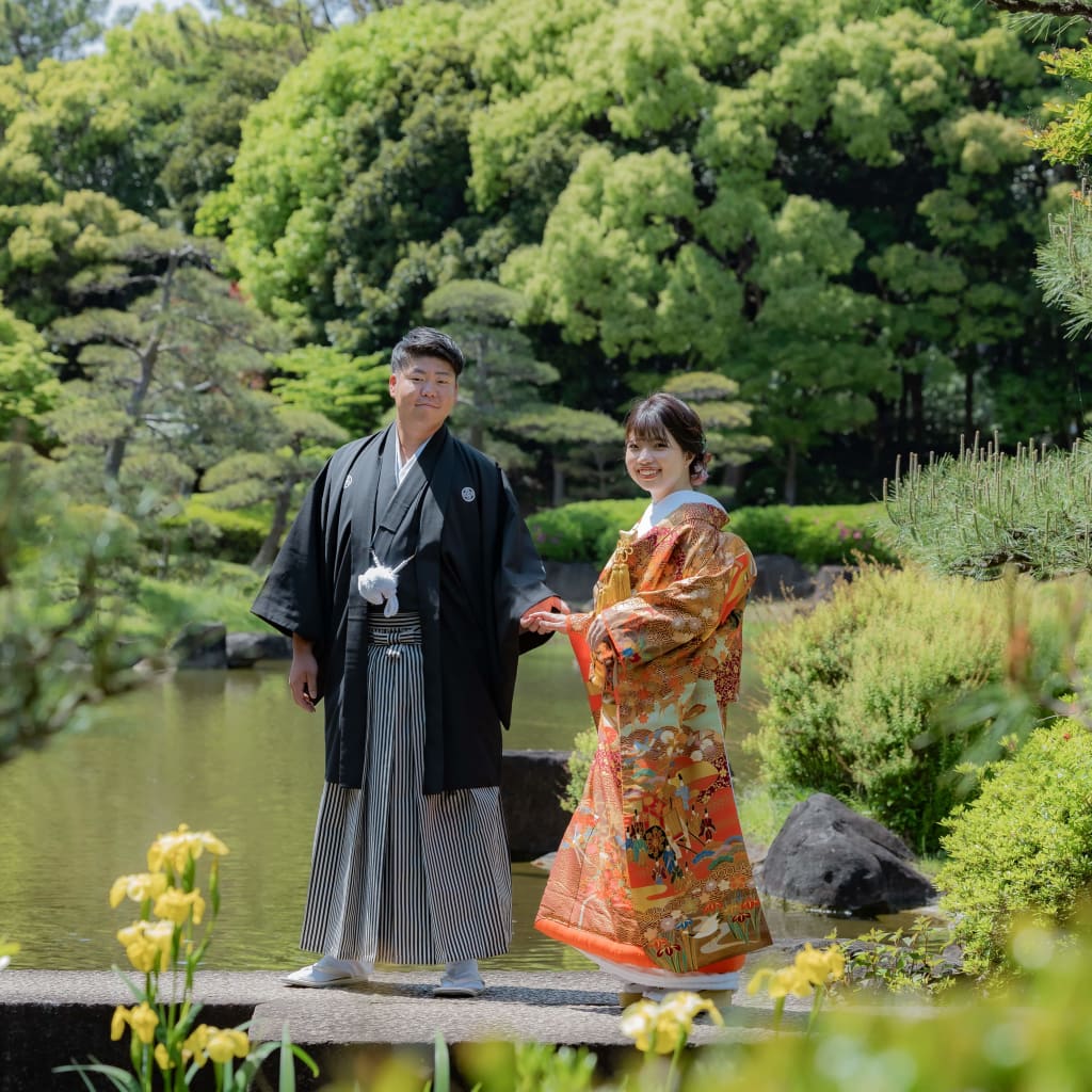 晴れた日の見浜園 | デコルテフォトグラフィー | 前撮り・フォトウェディング