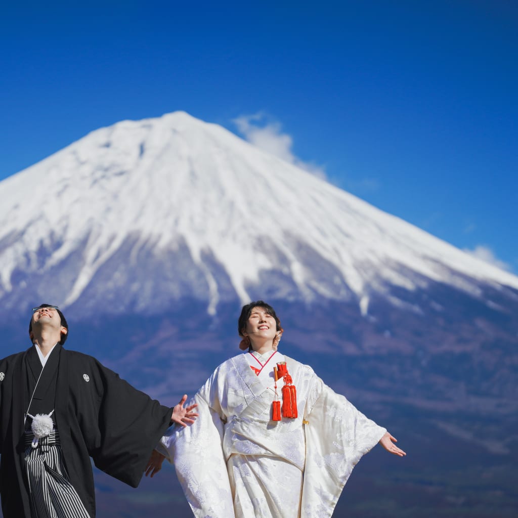 富士山と一緒に。 | デコルテフォトグラフィー | 前撮り・フォトウェディング