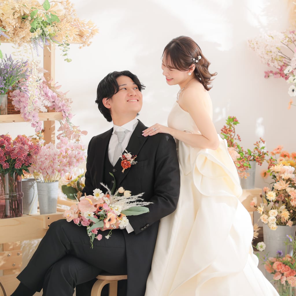 お花に囲まれたスタジオ！