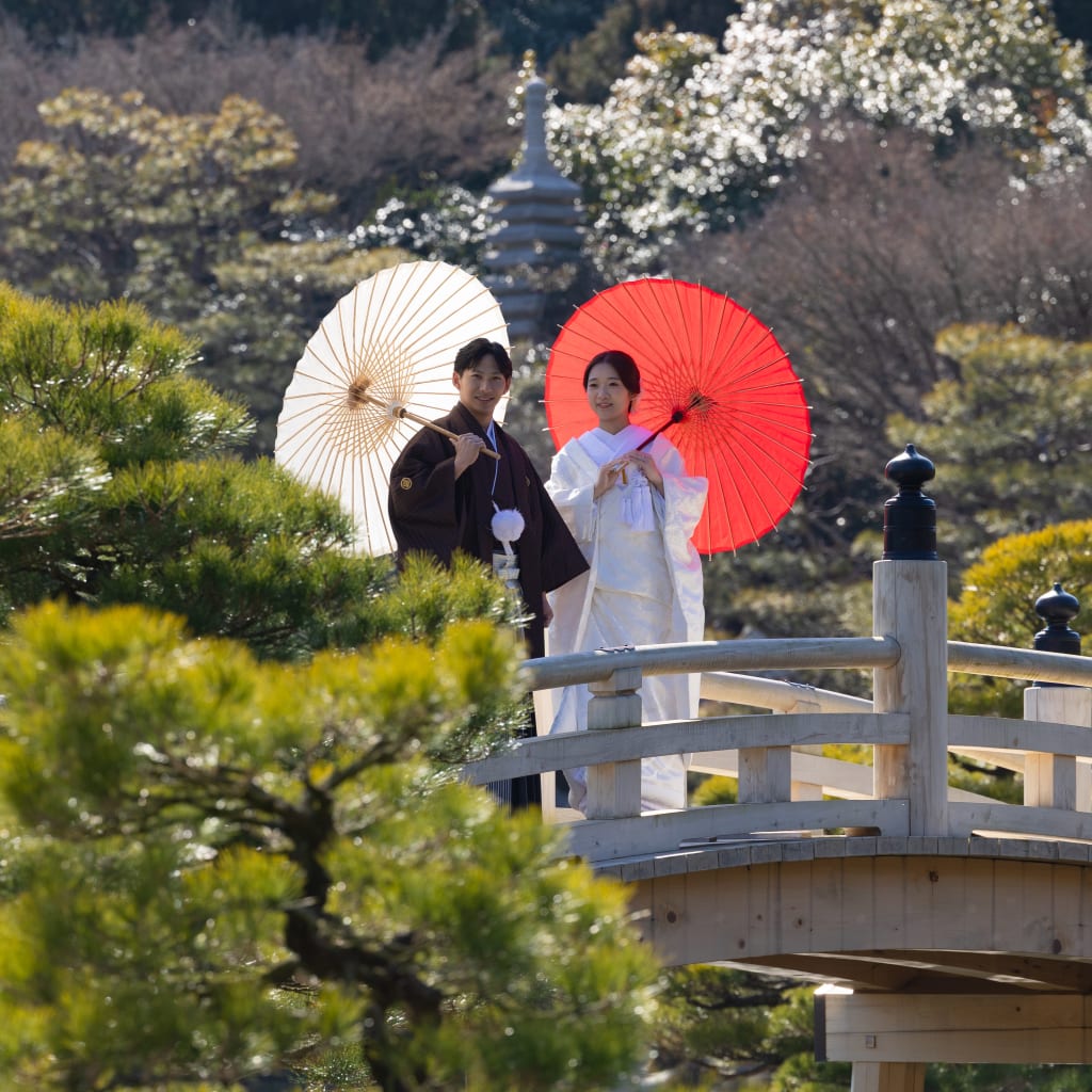 三景園&洋ハウス | デコルテフォトグラフィー | 前撮り・フォトウェディング