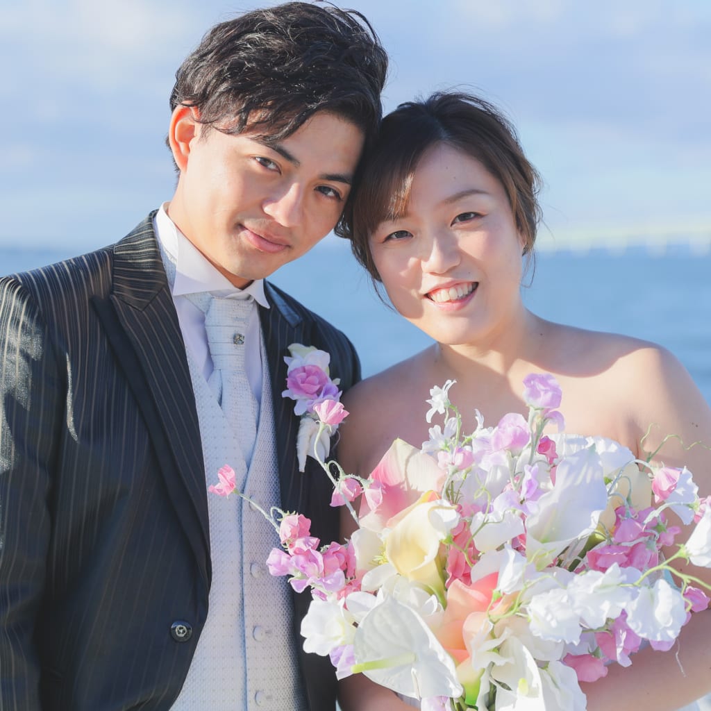 洋装マーブルビーチ撮影！夕日もあるよ！ | デコルテフォトグラフィー | 前撮り・フォトウェディング