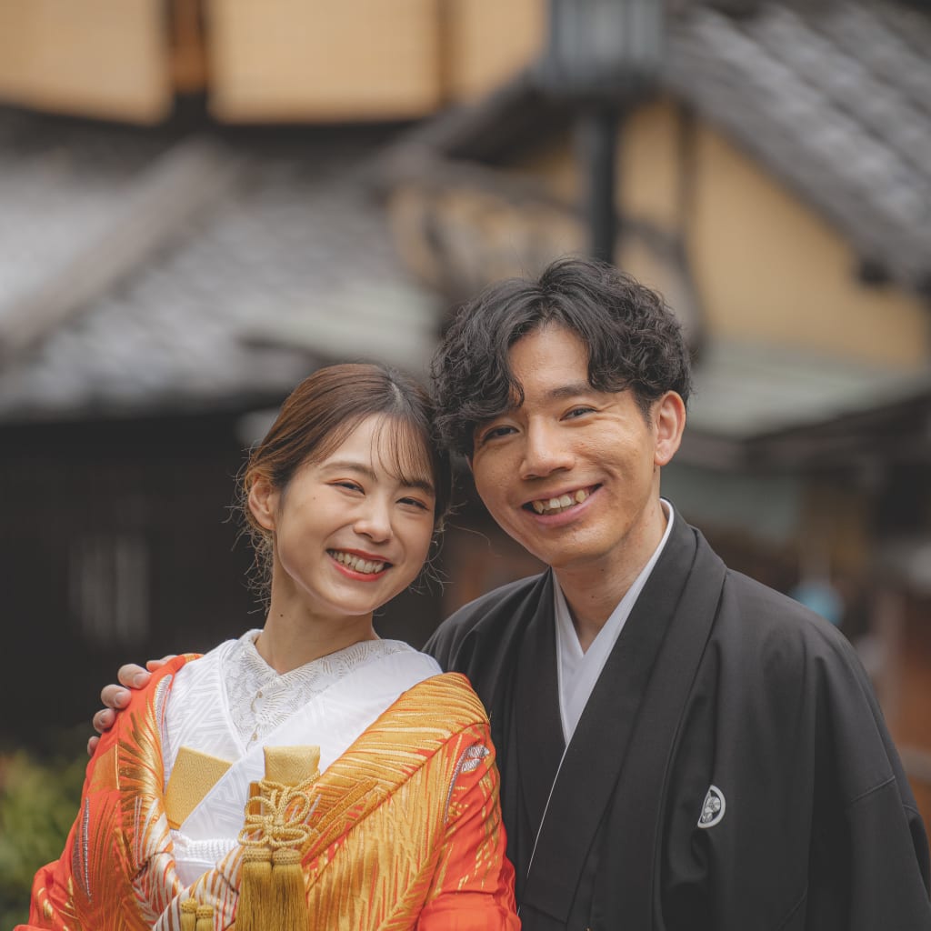 八坂+洋装スタジオPLUS撮影 | デコルテフォトグラフィー | 前撮り・フォトウェディング