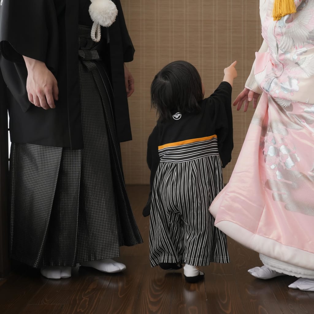 和装も洋装もお子様とも | デコルテフォトグラフィー | 前撮り・フォトウェディング
