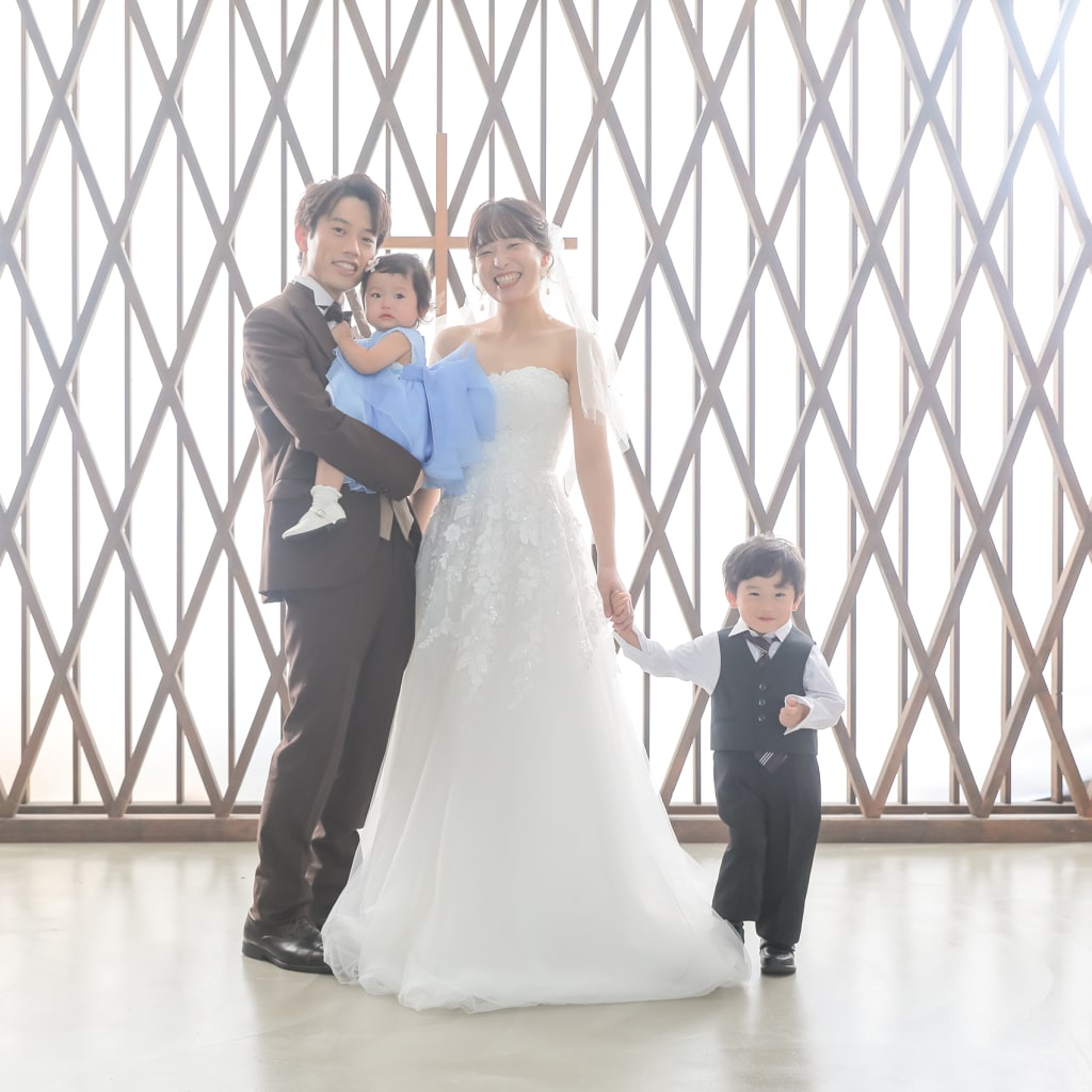 小さなゲストも安心♪　スタジオ撮影 | デコルテフォトグラフィー | 前撮り・フォトウェディング