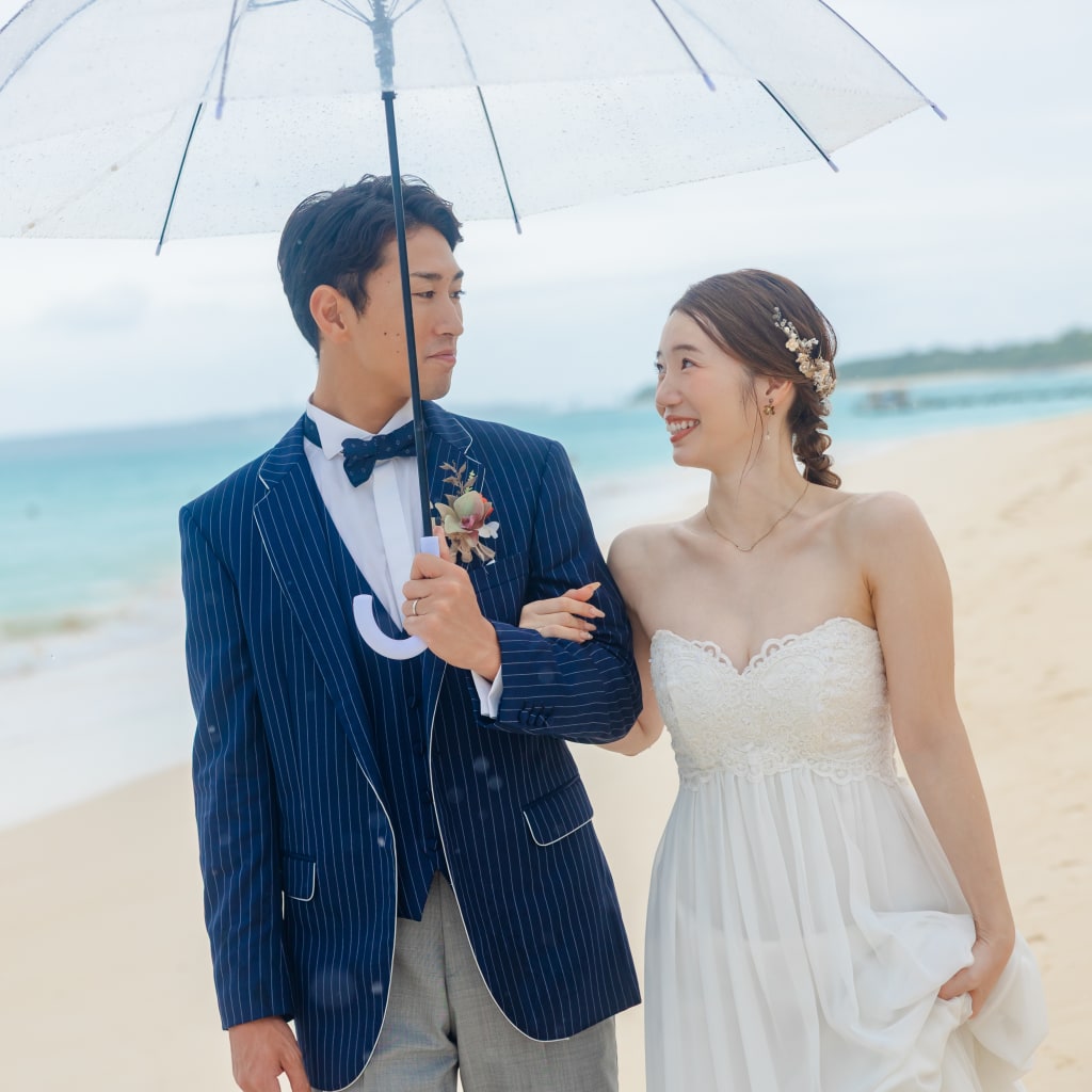 雨の中の宮古島撮影