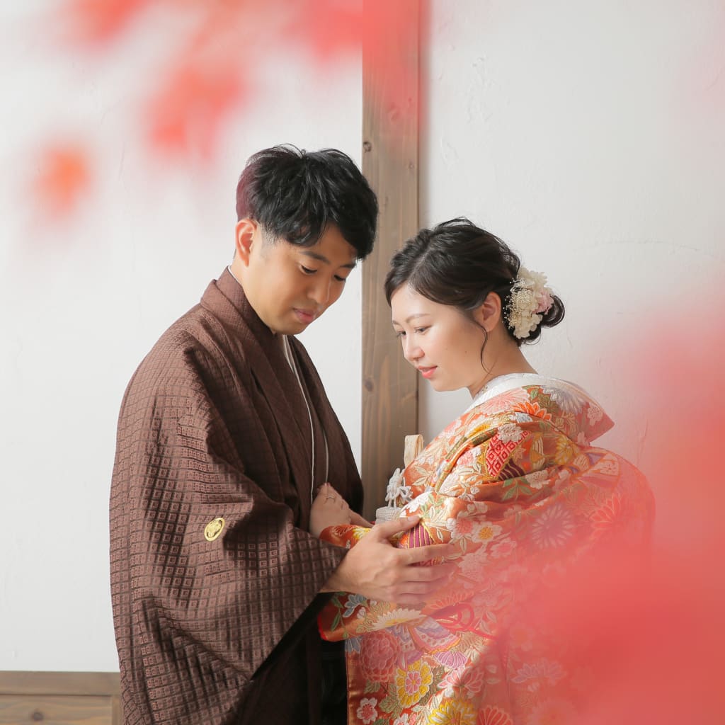 屋内庭園〜紅葉〜 | デコルテフォトグラフィー | 前撮り・フォトウェディング