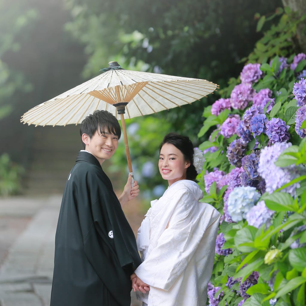 紫陽花のロケ開始します！ | デコルテフォトグラフィー | 前撮り・フォトウェディング