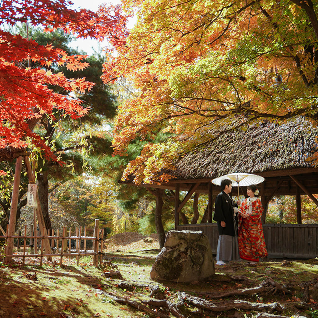 タリアセン＆小諸懐古園　紅葉シーズン | デコルテフォトグラフィー | 前撮り・フォトウェディング