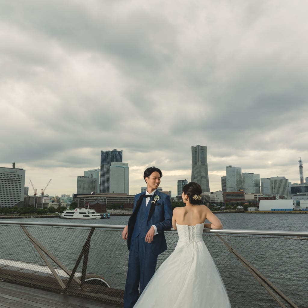 曇り空でもロケーション撮影 | デコルテフォトグラフィー | 前撮り・フォトウェディング