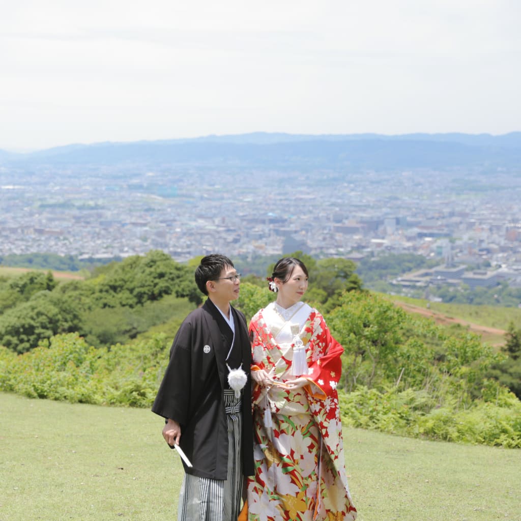 晴天の若草山