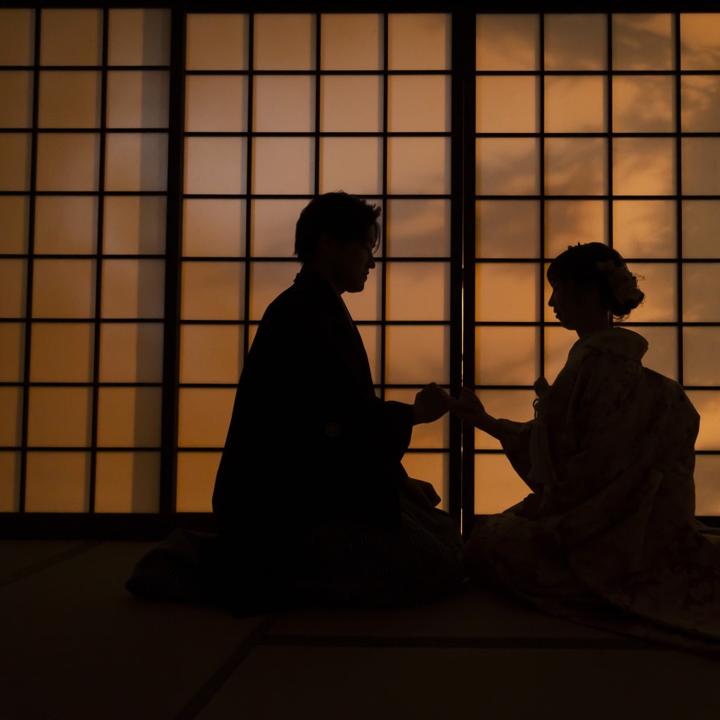 屋内庭園と大桟橋で洋装・和装を | デコルテフォトグラフィー | 前撮り・フォトウェディング