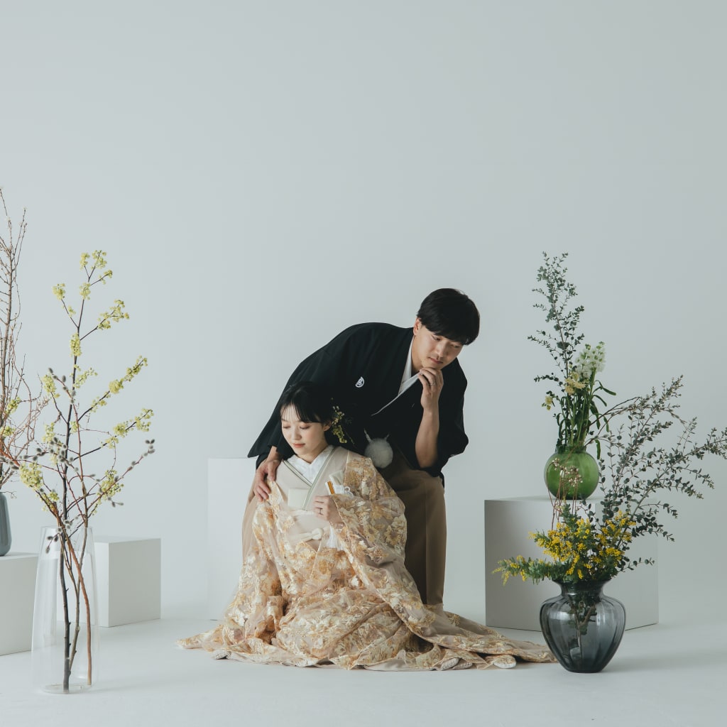 マルレ着用和装ショット | デコルテフォトグラフィー | 前撮り・フォトウェディング