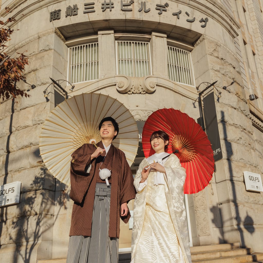 和装で旧居留地へ！ | デコルテフォトグラフィー | 前撮り・フォトウェディング