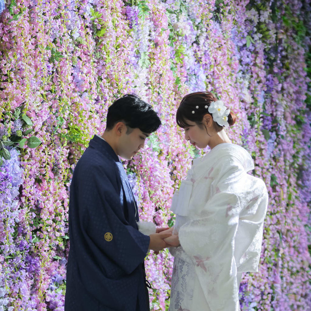 藤の花と共に