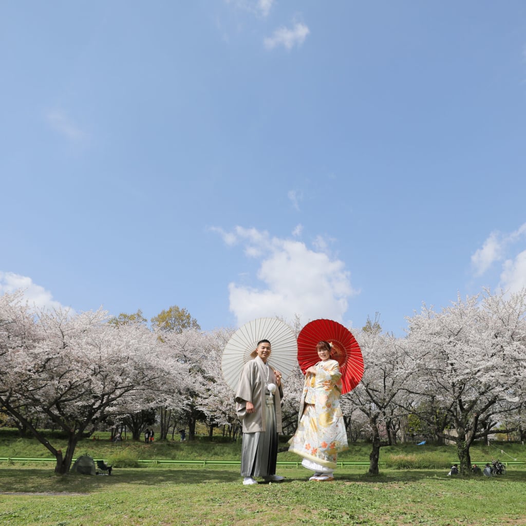 川越　桜　前撮り