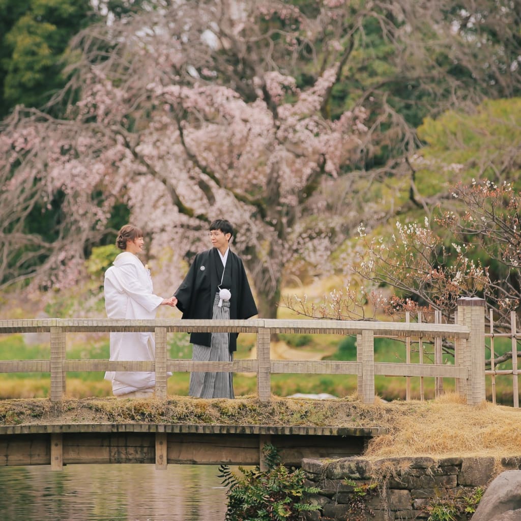 桜ロケーション＠白鳥！ | デコルテフォトグラフィー | 前撮り・フォトウェディング