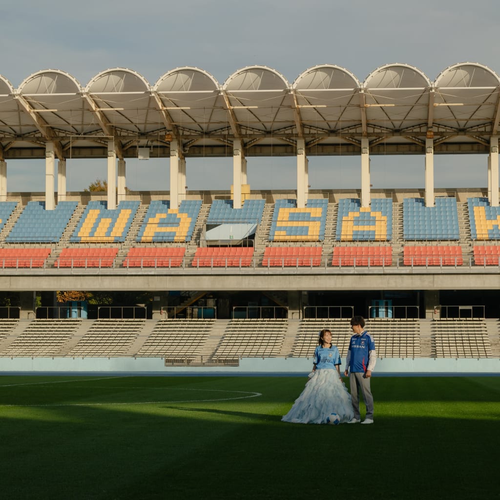 スタジアムロケーションでウェディングフォト！ | デコルテフォトグラフィー | 前撮り・フォトウェディング