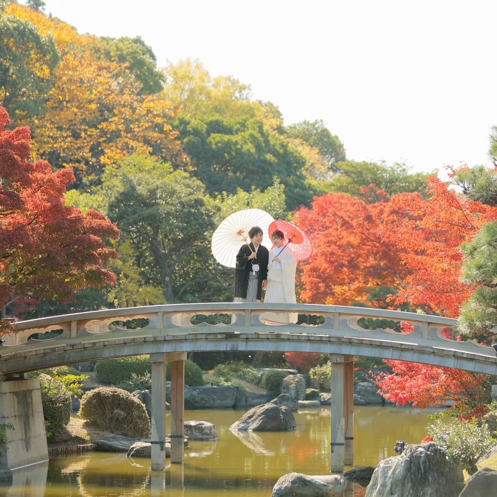 秋晴れの中で | デコルテフォトグラフィー | 前撮り・フォトウェディング