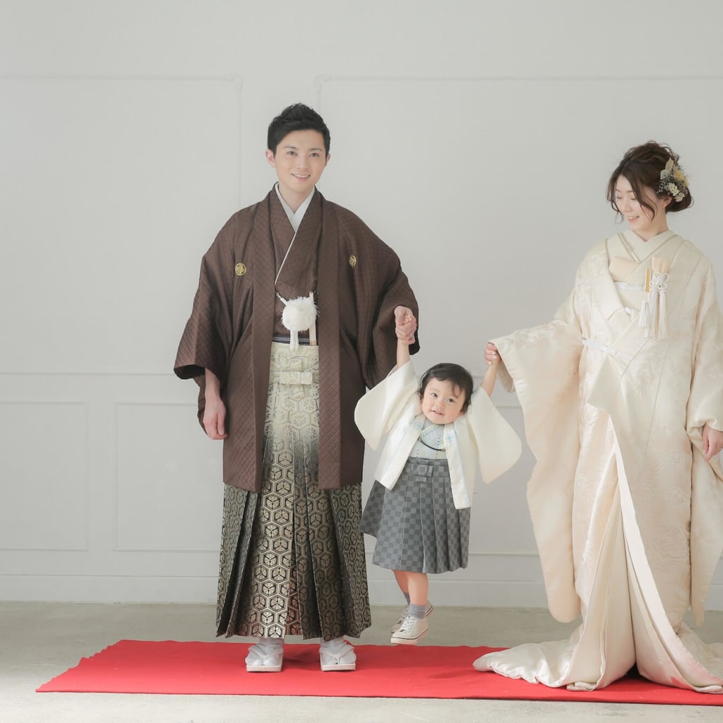 お子様と一緒に☆和洋セットプラン | デコルテフォトグラフィー | 前撮り・フォトウェディング