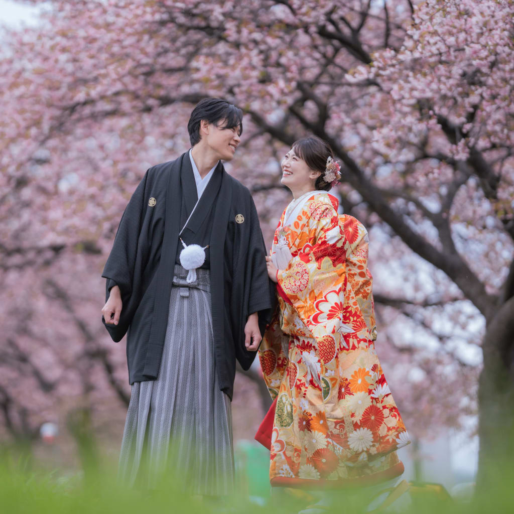 新川千本桜,桜,河津桜,ウエディング,和装-3