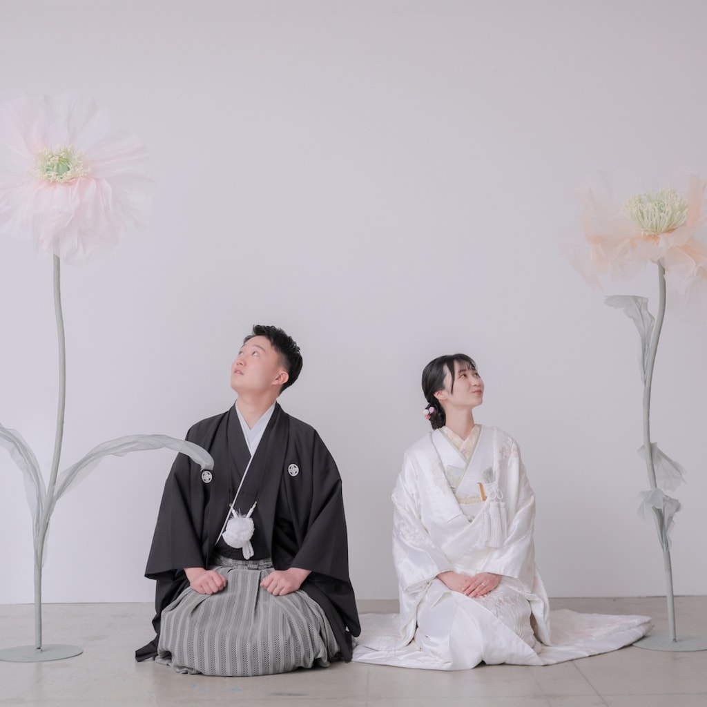 	和装でおしゃれに | デコルテフォトグラフィー | 前撮り・フォトウェディング