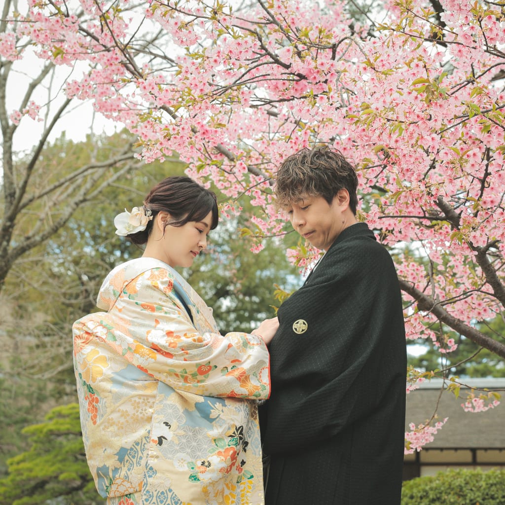 春の縮景園 | デコルテフォトグラフィー | 前撮り・フォトウェディング