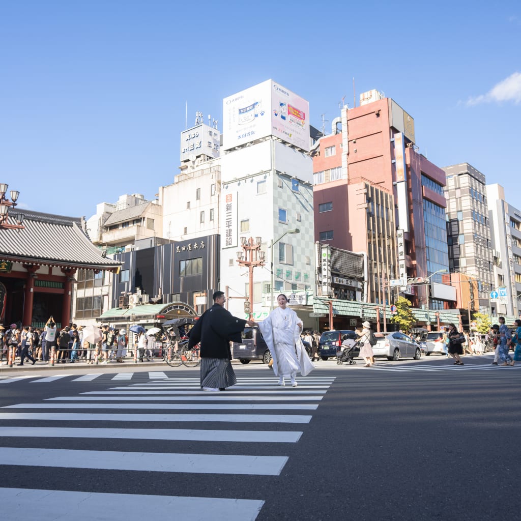 浅草周遊ロケーション | デコルテフォトグラフィー | 前撮り・フォトウェディング