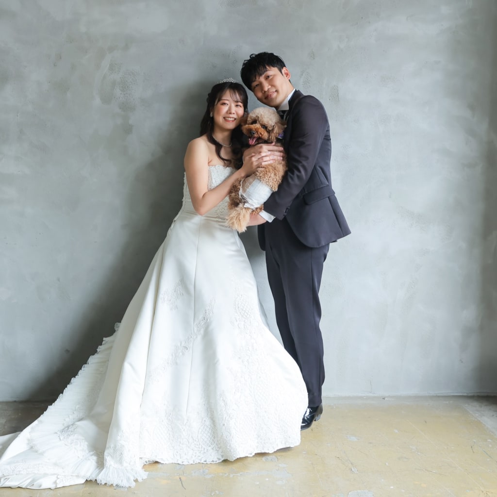 ワンちゃんとスタジオでの撮影！