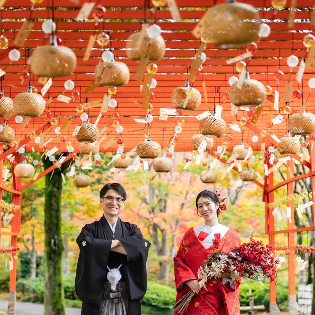 昭和記念公園『紅葉&イチョウ』 | デコルテフォトグラフィー | 前撮り・フォトウェディング