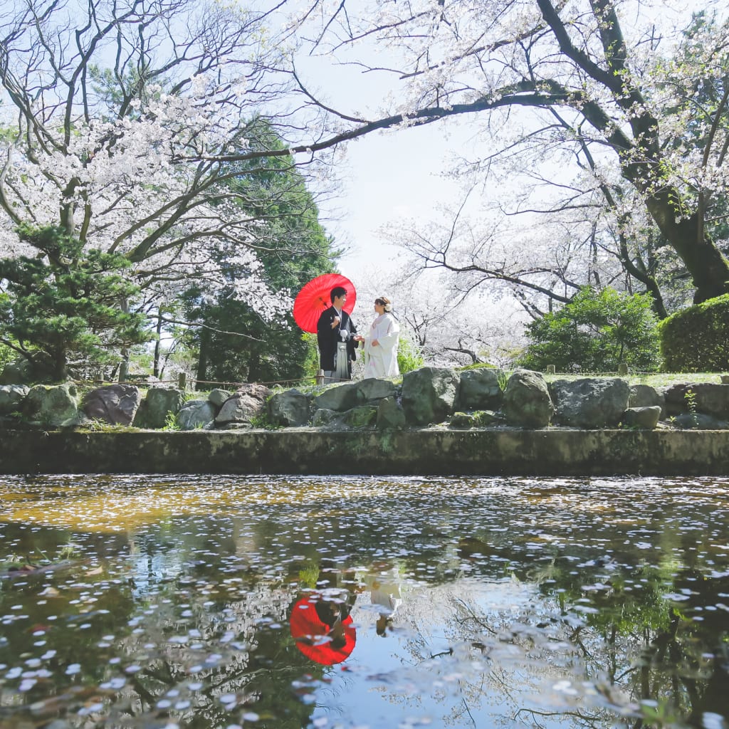桜ロケーション | デコルテフォトグラフィー | 前撮り・フォトウェディング