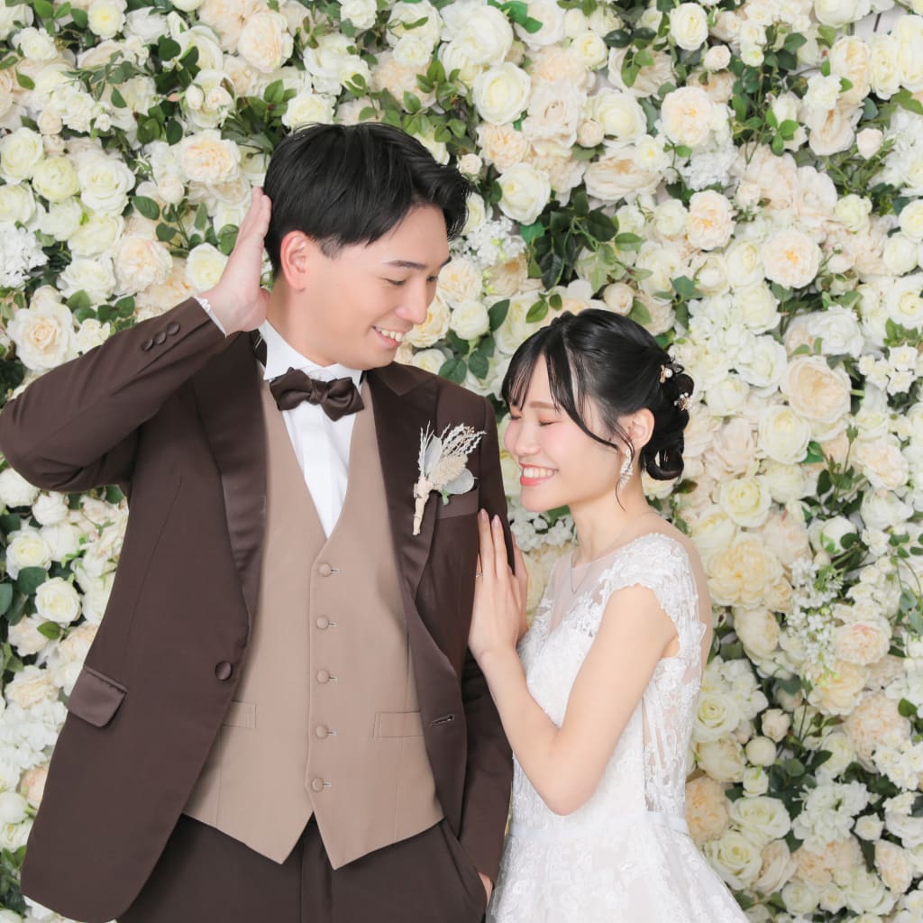 楽しくスタジオ撮影♪ 自然体なおふたりの和洋フォト